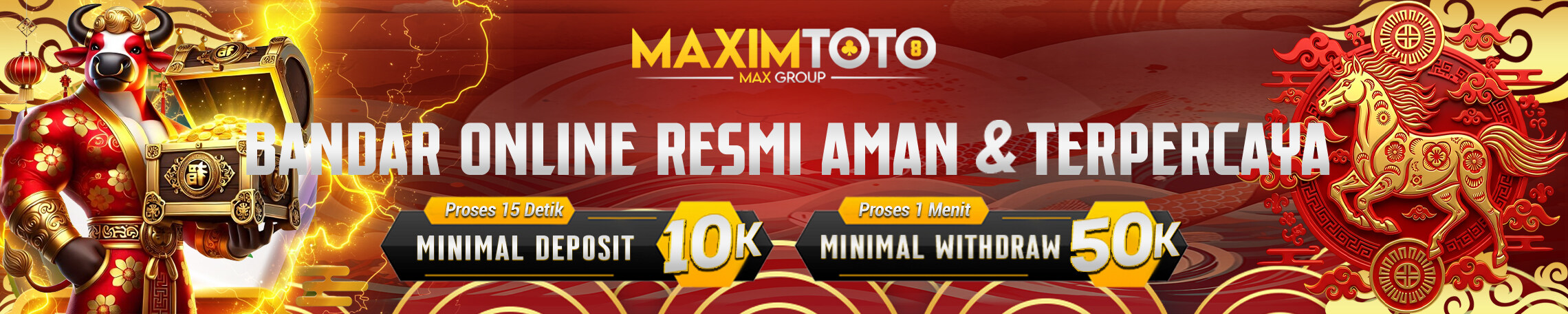 MAXIMTOTO bandar online resmi aman terpercaya minimal deposit 10k withdraw 50k